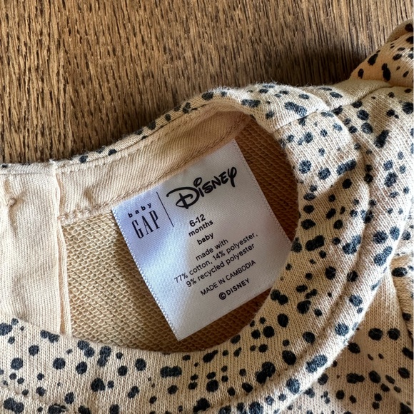 Disney / Gap Animal Print Minnie Mouse Dress - Baby 6-12M - Picture 5 of 5